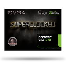 Placa de vídeo - NVIDIA GeForce GTX 1070 (8GB / PCI-E) - EVGA SC ACX3.0 - 08G-P4-6173-KR