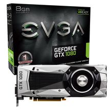 Placa de vídeo - NVIDIA GeForce GTX 1080 (8GB / PCI-E) - Evga Founders Edition - 08G-P4-6180-KR
