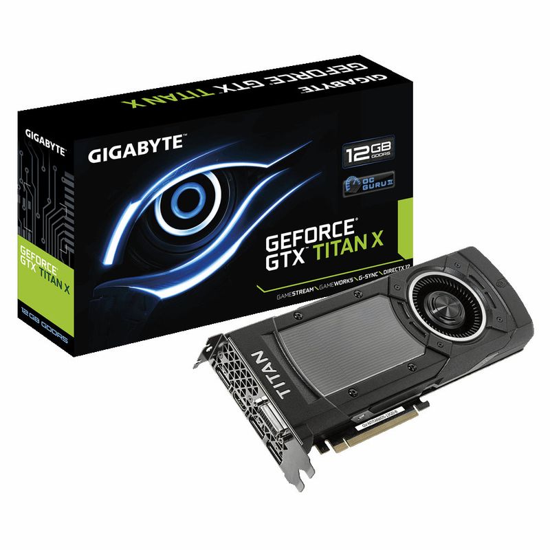 Placa de vídeo - NVIDIA GeForce GTX Titan X (12GB / PCI-E) - Gigabyte -  GV-NTITANXD5-12GD-B - Waz