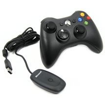 Gamepad - Microsoft Xbox 360 Wireless Controller for Windows - Preto - JR9-00010 / JR9-00011 / 1403 1086