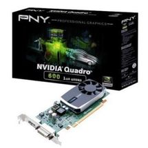 Placa de vídeo PCI-E NVIDIA Quadro  600 1GB/128bits PNY - VCQ600-BLK