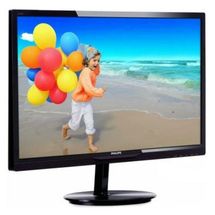 Monitor LCD (LED) - 28pol - Philips E-Line (Wide - MVA - Áudio - MHL) - Preto - 284E5QHAD