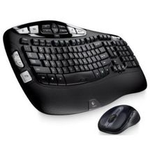 Teclado e Mouse - Sem fio - Logitech Wireless Wave Combo Mk550 - Preto - 920-002555