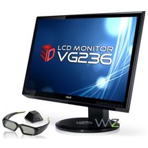 Monitor LCD 23pol - Asus VG236H (120Hz - Widescreen) - Preto - c/ 3D Vision