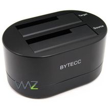 Doca 2.5pol/3.5pol - SATA > USB2.0/e-SATA - Bytecc Stand Alone Duplicator - Preto - T-203BK