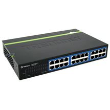 Switch 24 Portas - Gigabit - TRENDnet GREENnet - Cinza - TEG-S24Dg/A v1.1R