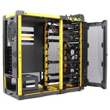 Gabinete Antec LanBoy Air Yellow - Preto/Amarelo