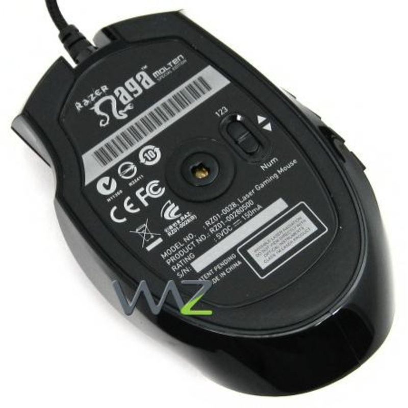 Mouse - USB - Razer Naga Molten Special Edition - Waz Mouse - USB - Razer Naga Molten Special Edition - Waz