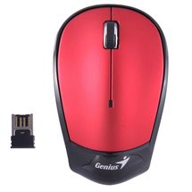 Mouse - Sem fio - Genius NX-6500 - Vermelho/Prata/Preto - 31030099112