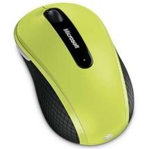 Mouse - Sem fio - Microsoft Wireless Mobile Mouse 4000 - Verde Lima - D5D-00033 / 1383 1384