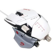 Mouse - USB - Mad Catz Cyborg R.A.T. 7 Albino Edition Gaming Mouse - Branco