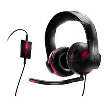 Fone de Ouvido - 3,5mm - Thrustmaster Headset 250C for PC Gammer - Preto/Vermelho