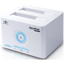 Doca 2.5pol/3.5pol - SATA > USB3.0/e-SATA - Vantec NexStar - Branca - NST-D400SU3