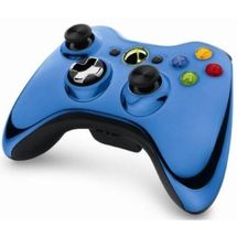 Gamepad - Microsoft Xbox 360 Wireless Controller Ed. Especial Chrome Azul - 43G-00023