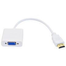 Cabo Adaptador de Vídeo - HDMI > VGA -  Branco