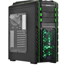 Gabinete ATX - PCYes - Pegasus - (c/ janela) - Preto / Verde - PEGASUSPTOAZ3FCA