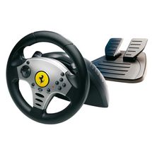 Volante/Marcha/Pedal - Thrustmaster Ferrari Universal Challenge Racing Wheel 5 em 1 - Preto