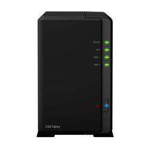 NAS Synology Diskstation 2 baias DS218play (Realtek RTD1296, 1GB DDR4, 1x 1GbE LAN, 2x USB 3.2, sem discos)