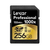 Cartão de memória - SDXC - 256GB - Lexar Professional 1000x - LSD256CRBNA1000