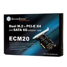 Adaptador PCI-e para M.2 e SATA - Silverstone - SST-ECM20