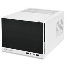 Gabinete Mini ITX (HTPC) - Silverstone Sugo Series SG13 - SG13WB-Q (Branco c/ frontal plástico preto)