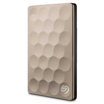 HD Externo Portátil 1TB USB 3.0 Seagate Backup Plus Ultra Slim - STEH1000101 - Gold
