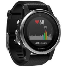 Relógio Garmin Fenix 5S - 010-01685-02 (Preto/Prata)