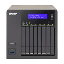 NAS - SATA > Ethernet - QNAP SMB 8 baias TS-853S-PRO-US (sem discos, p/ HD 2.5 ou SSD)