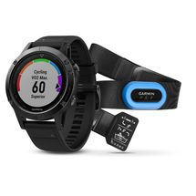 Relógio Garmin Fenix 5 Safira HRM Bundle - 010-01688-32 (Preto) c/ Fita Cardíaca