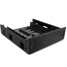 Conversor de Baia 5.25pol > 3.5pol + USB 3.0 - Vantec - Preto - HDA-502H