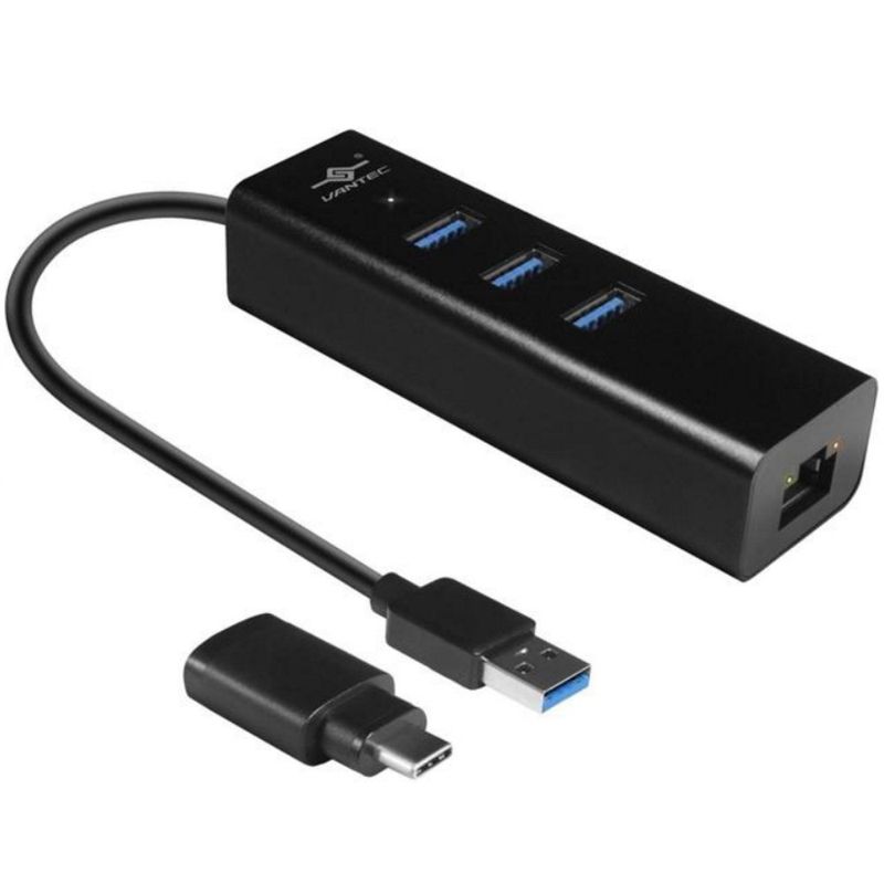 115209-1-Hub_USB_30_3_portas_Ethernet_Vantec_VLink_Preto_UGT_AH340GNA_115209-5
