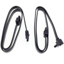Cabo SATA (Dados) - 50cm c/ trava GIGABYTE - Preto (pack com 2) - 12CF1-2SAT1B-01R