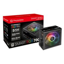 Fonte ATX - 700W - Thermaltake Smart RGB 80 Plus - Preta - PS-SPR-0700NHFAWB-1