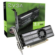 Placa de vídeo - NVIDIA GeForce GT 1030 (2GB / PCI-E) - EVGA Low Profile - 02G-P4-6333-KR