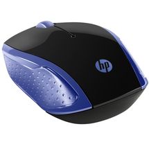 Mouse - Sem Fio - HP Wireless X200 / Fil 200- Preto/Azul - 2HU85AA#ABL
