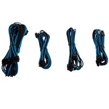 Kit de cabos p/ fonte - Corsair Premium Sleeved Starter Pack Type 4 - Azul / Preto - CP-8920150