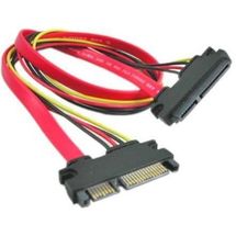 Cabo Extensor SATA 6Gb/s (Dados + Energia) - 50cm - SMAKN - B00L9R3AKA