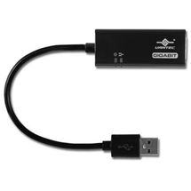 Adaptador USB 2.0 > Ethernet - Vantec - Preto - CB-U200GNA