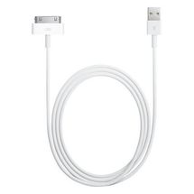 Cabo adaptador USB 2.0 - A > Dock 30 pinos - 1m - Fortrek (p/ Apple) - Branco - UAC-401