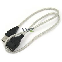 Cabo Extensor USB - AF > AM -  50cm - Prata/Preto