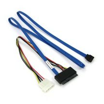 Cabo SAS (Dados/Energia) - 1m - Foxconn - Azul - 1012