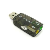 Adaptador de Áudio - USB (Macho) > 2x P2 (Fone e Microfone) - MD9 - 7418