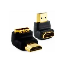 Adaptador de Vídeo - HDMI (Macho) > HDMI (Fêmea) com ângulo de 90º Fixo - MD9 - 6277