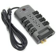 Protetor contra surto - Belkin Surge Protector 12 Outlets (Rotating) - 120V - BP112230-08 / P58287