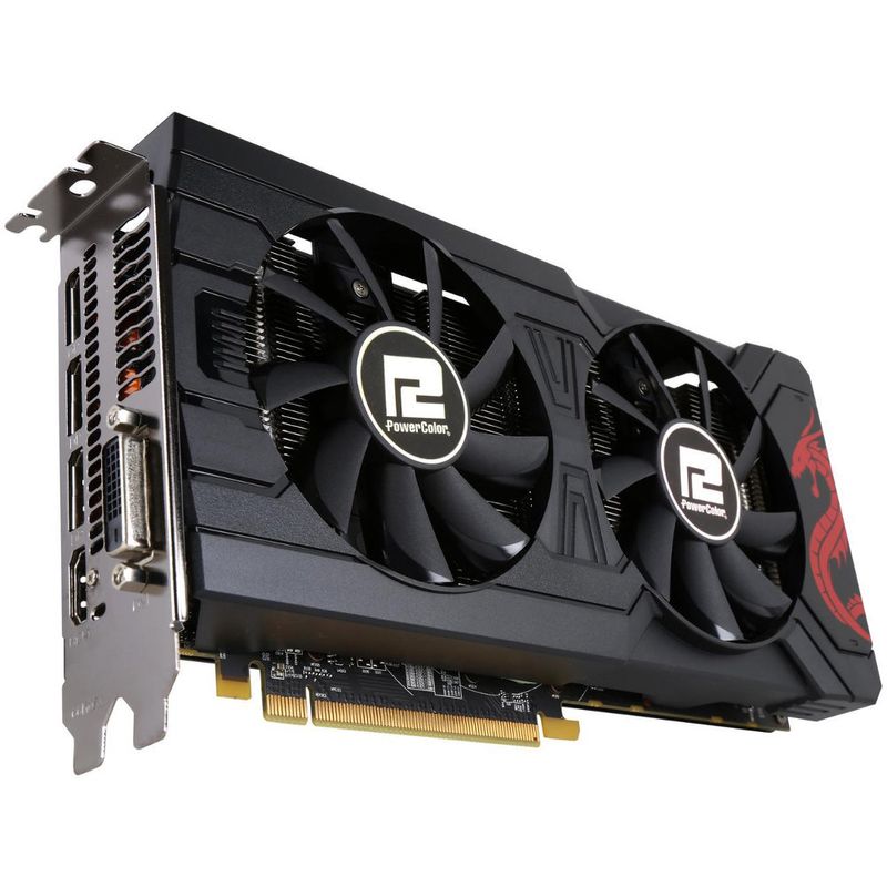 Placa de vídeo - AMD Radeon RX 570 (4GB / PCI-E) - PowerColor Red Dragon AXRX  570 4GBD5-3DHD/OC - Waz