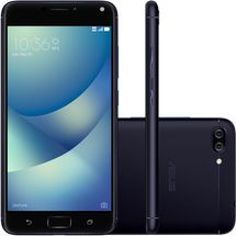 Smartphone - Asus Zenfone 4 Max - Preto (Snapdragon 425, 2GB RAM, 16GB, 5,5pol, 13+5MP, 4G) - ZC554KL-4A010BR