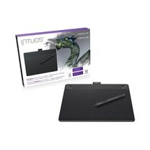 Tablet - 8,5 x 5,3pol - Wacom Intuos 3d Criative Pen & Touch Tablet (Medium) CTH690TK - Preto
