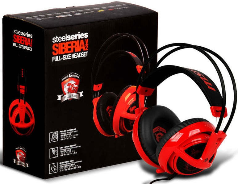 Fone de Ouvido (c/ mic) - 3,5mm - SteelSeries Siberia V2 Dragon - Waz
