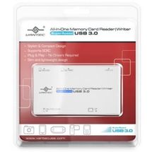 Leitor de Cartao Externo Vantec All-In-One SuperSpeed - Branco - UGT-CR513-WH
