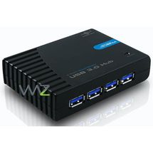 Hub USB 3.0 - 4 portas - Vantec SuperSpeed - Preto - UGT-MH430U3